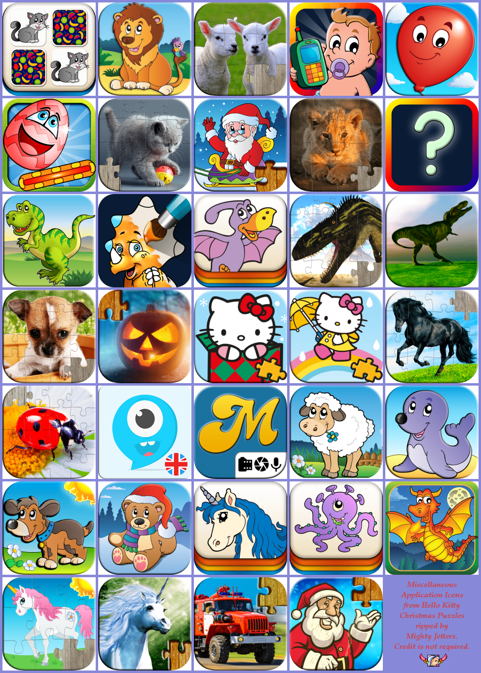 Hello Kitty Christmas Puzzles - Miscellaneous Application Icons