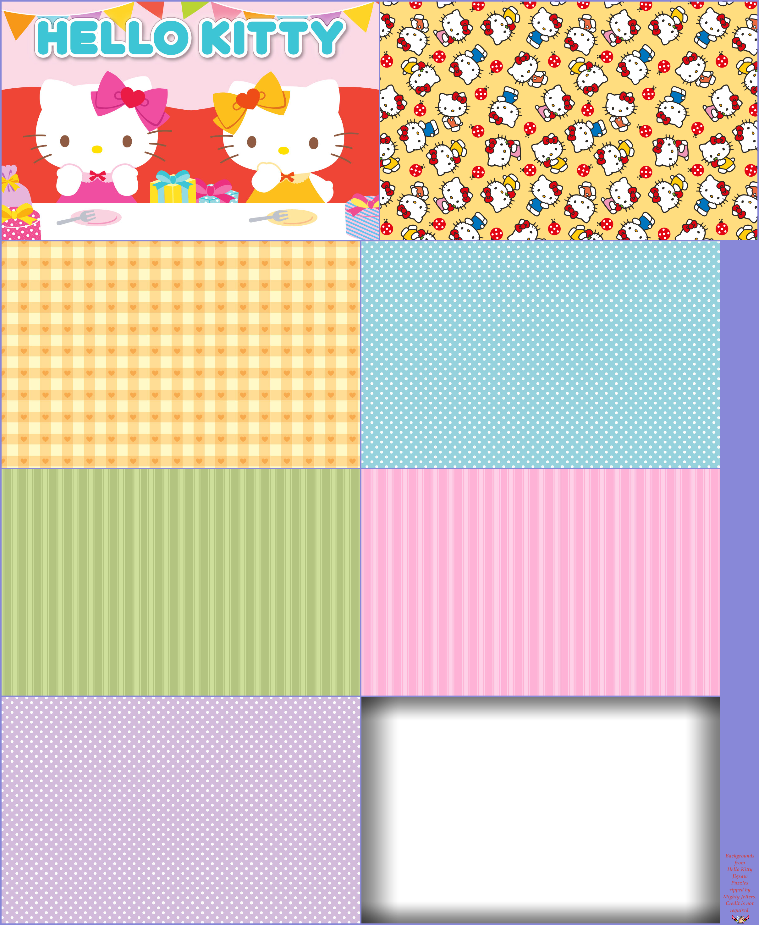Hello Kitty Jigsaw Puzzles - Backgrounds
