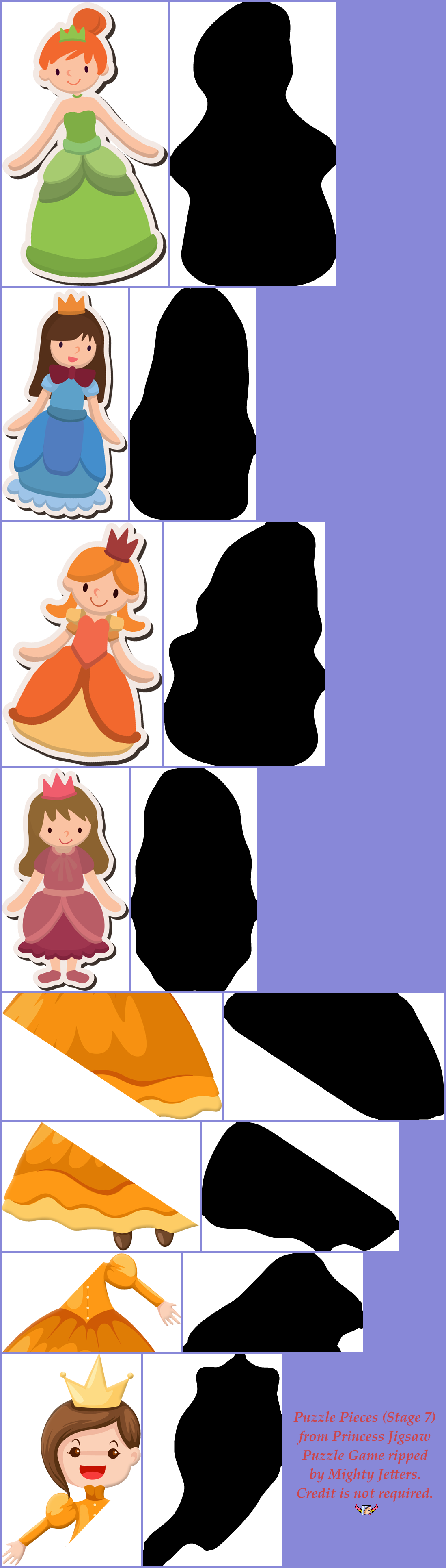 Princess Jigsaw Puzzle Game - Puzzle Pieces (Stage 07)