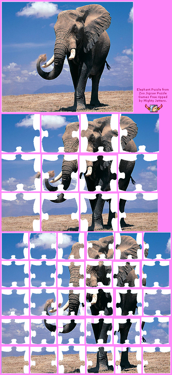 Zoo Jigsaw Puzzles Games Free - Elephant