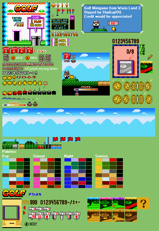 Wario Land 3 - Golf Minigame