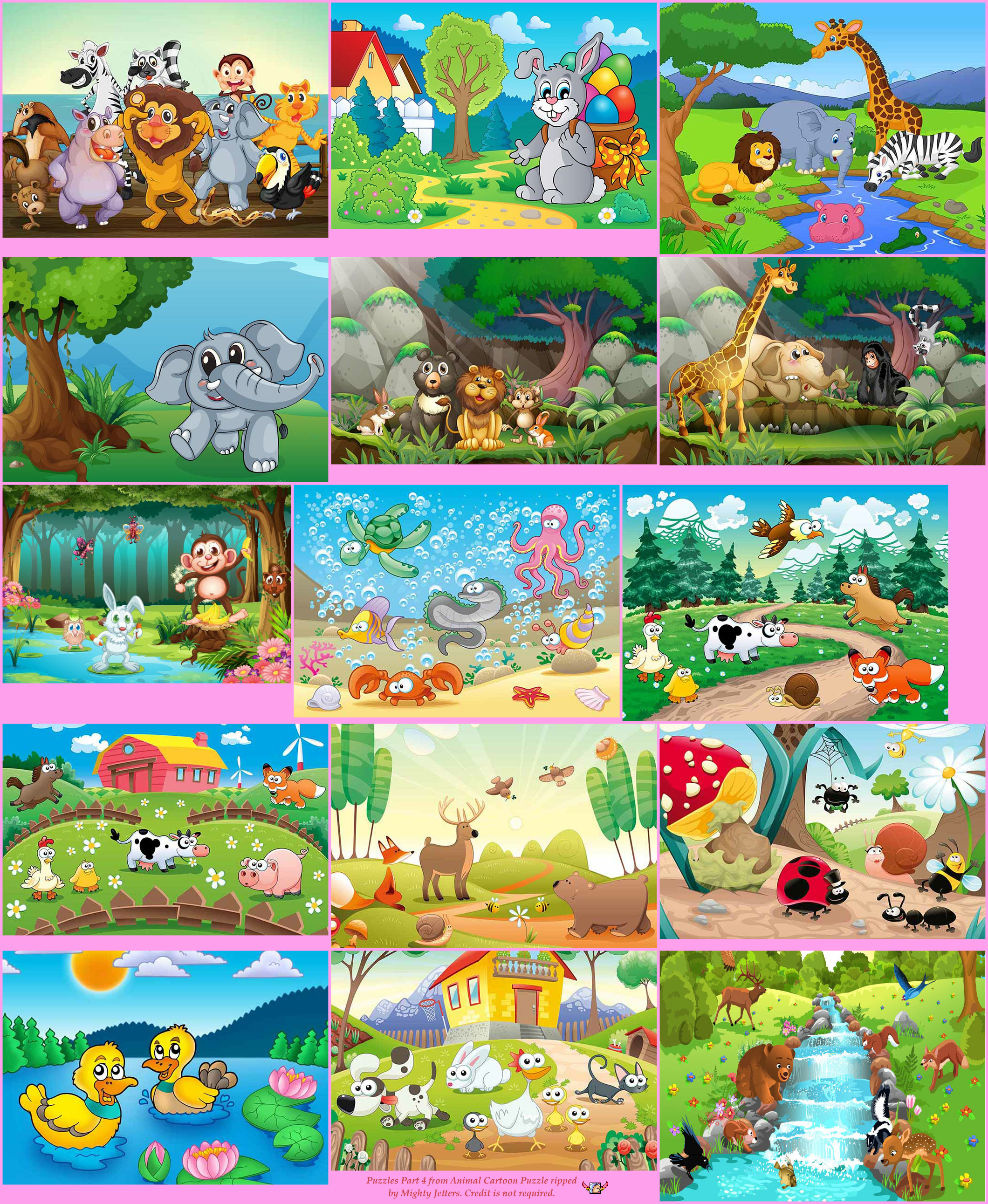 Animal Cartoon Puzzle - Puzzles (4 / 4)