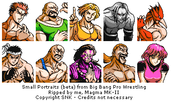 Big Bang Pro Wrestling - Small Portraits (beta)