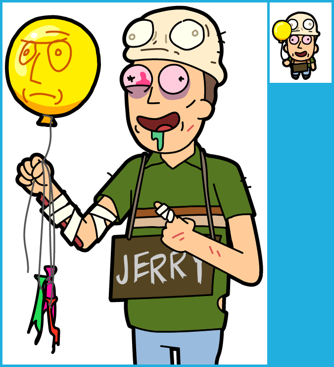 Pocket Mortys - Headism Jerry