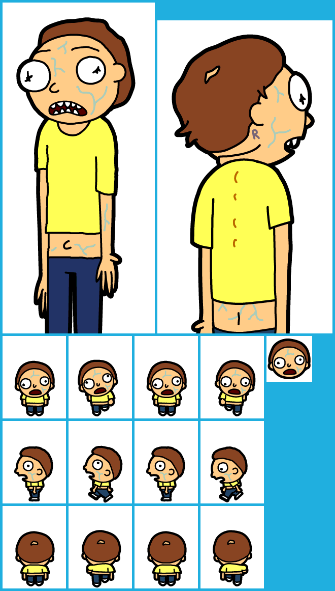 Pocket Mortys - #165 Poorly Cloned Morty