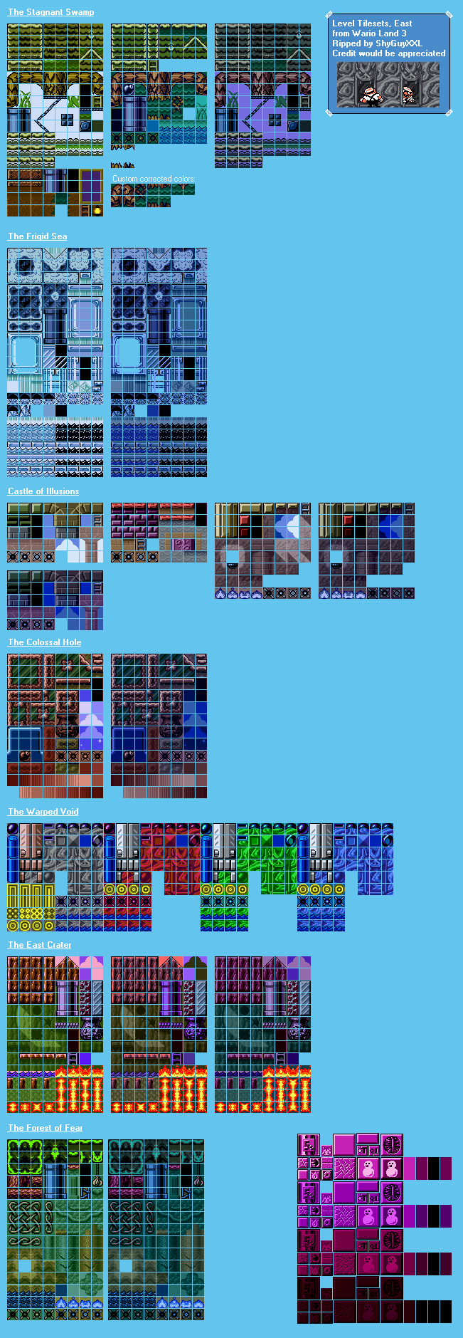 Level Tilesets East