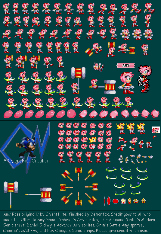 Sonic the Hedgehog Customs - Amy Rose