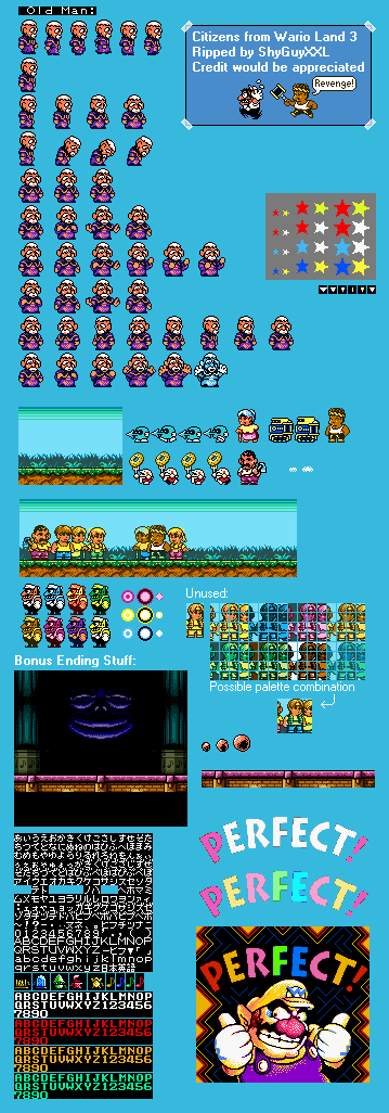 Wario Land 3 - Citizens & Ending