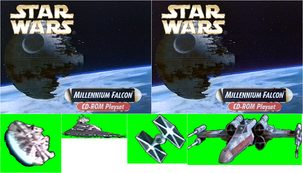 Star Wars: Millennium Falcon CD-ROM Playset - Setup Images