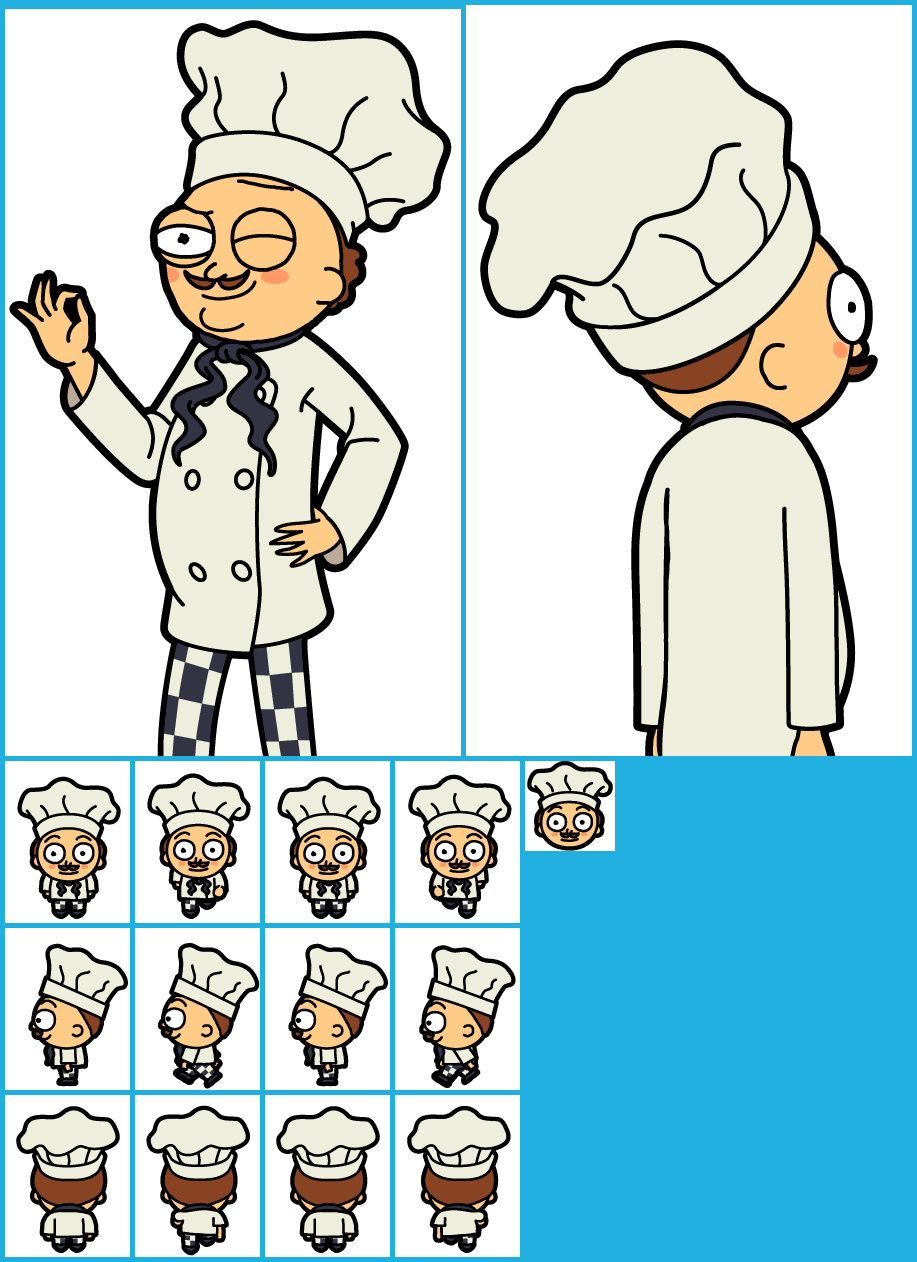 Pocket Mortys - #168 Head Chef Morty