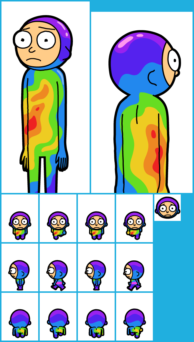 Pocket Mortys - #171 Rainbow Suit Morty