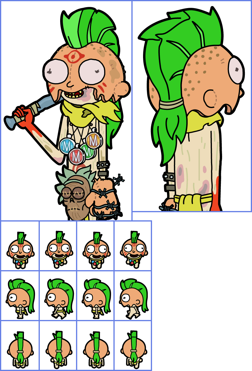 Pocket Mortys - #182 Wild Mascot Morty