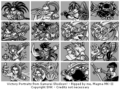 Samurai Shodown! - Victory Portraits