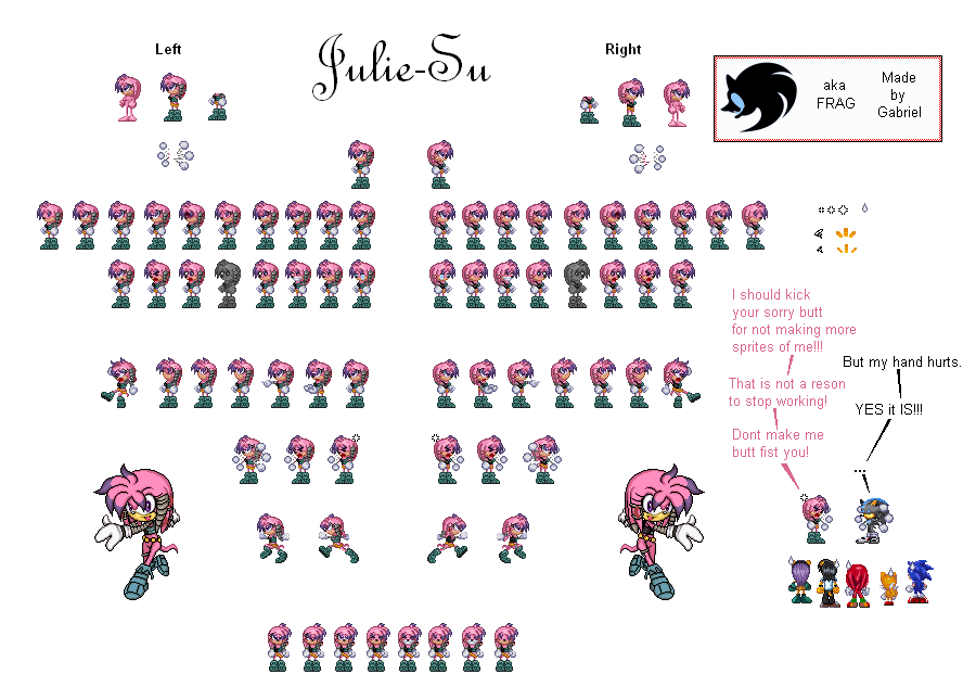 Sonic the Hedgehog Media Customs - Julie-Su