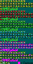 Space Harrier - Font