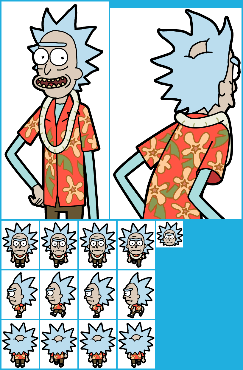 Pocket Mortys - Hawaiian Rick