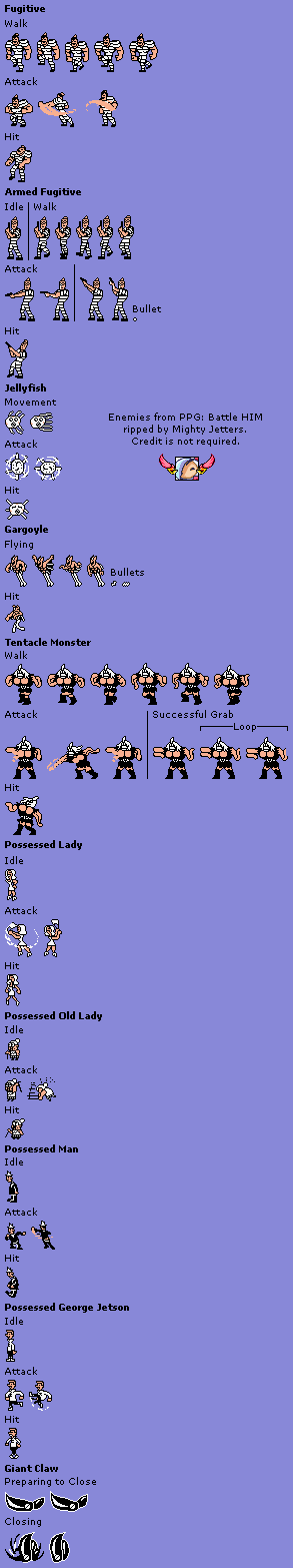The Powerpuff Girls: Battle HIM - Enemies