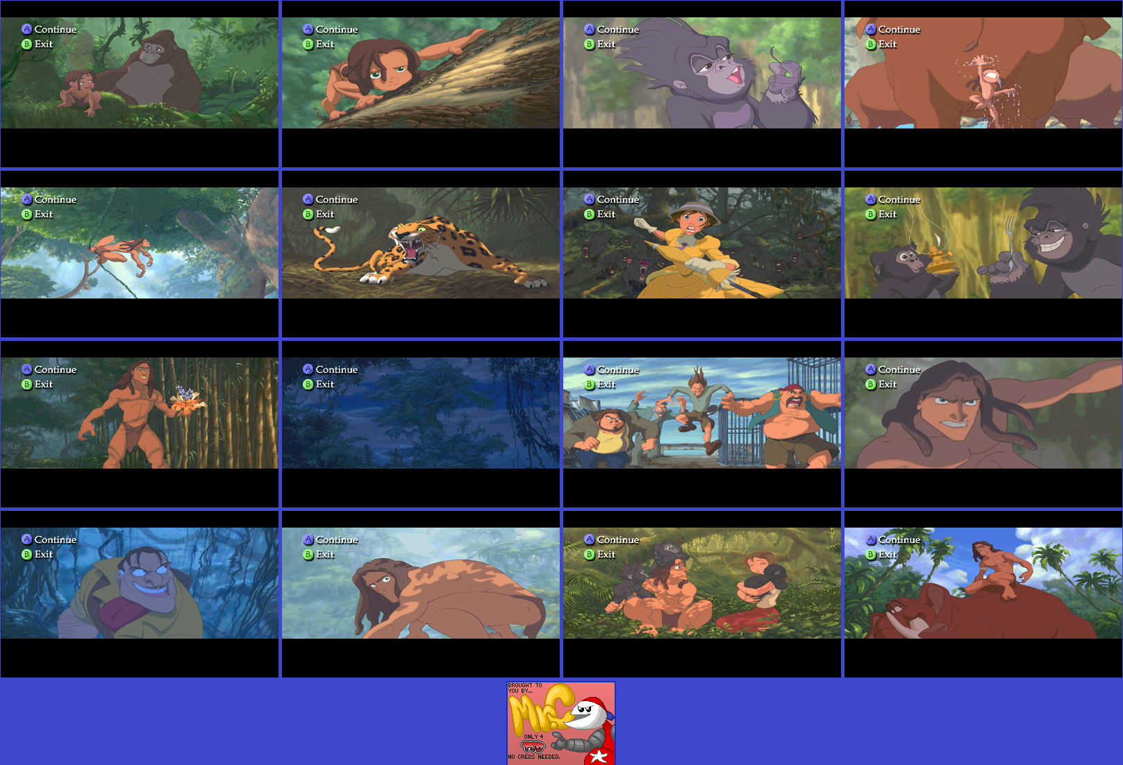 Tarzan - Story Screens