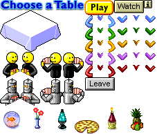 Pogo.com Card Games (1999) - Tables