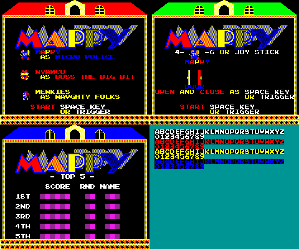 Mappy - Title Sequence