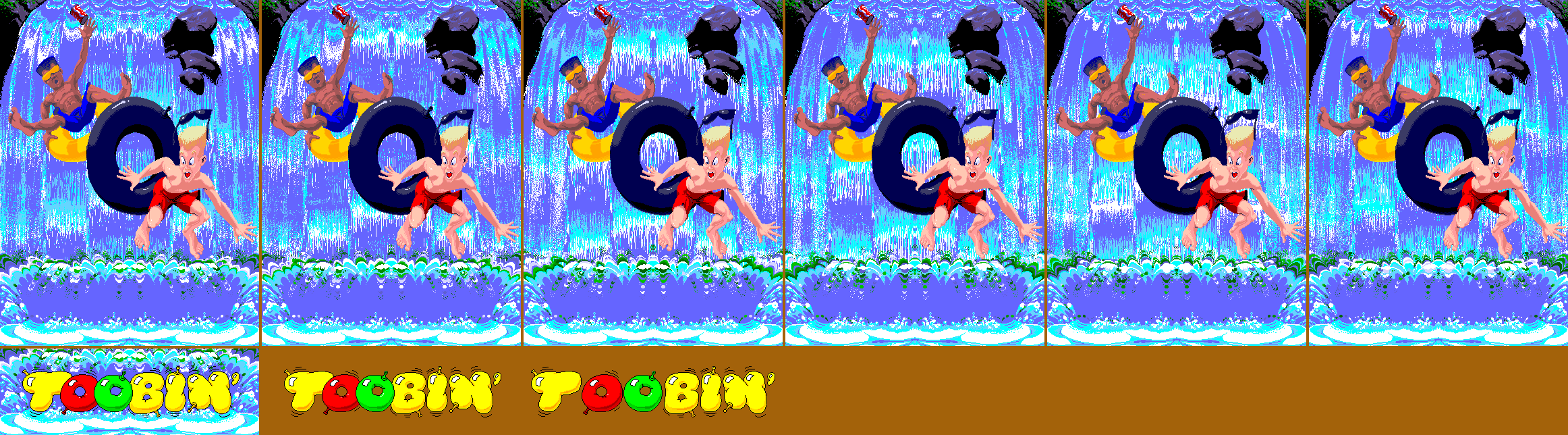 Toobin' - Title Screen