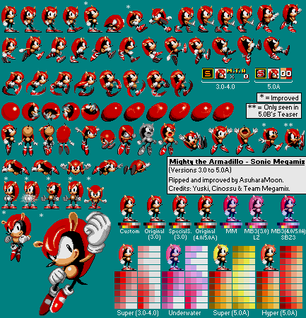 Mighty the Armadillo, SegaSonic Database