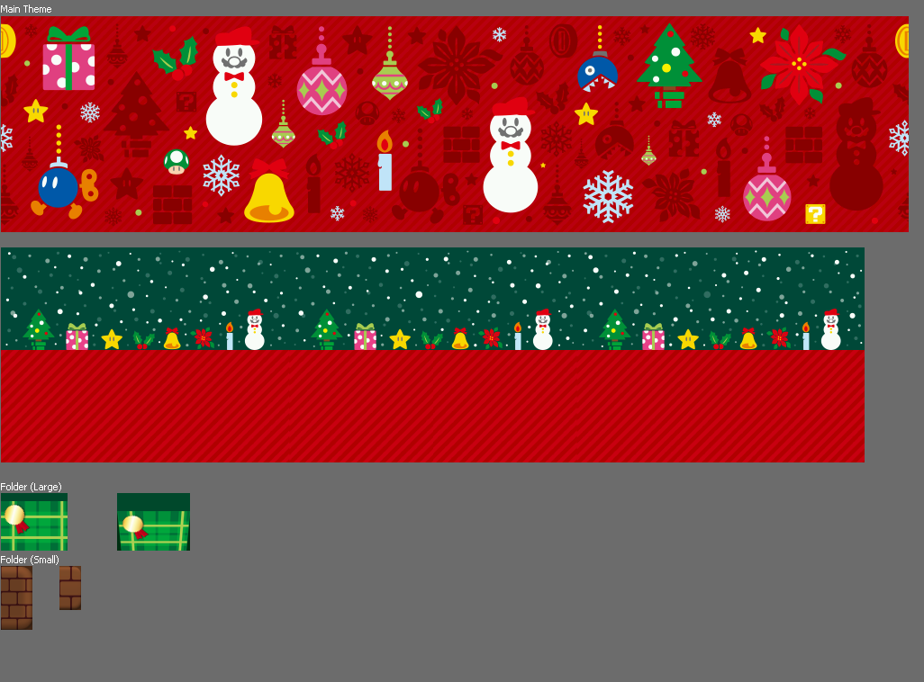 Nintendo 3DS Themes - A Merry Mario Holiday