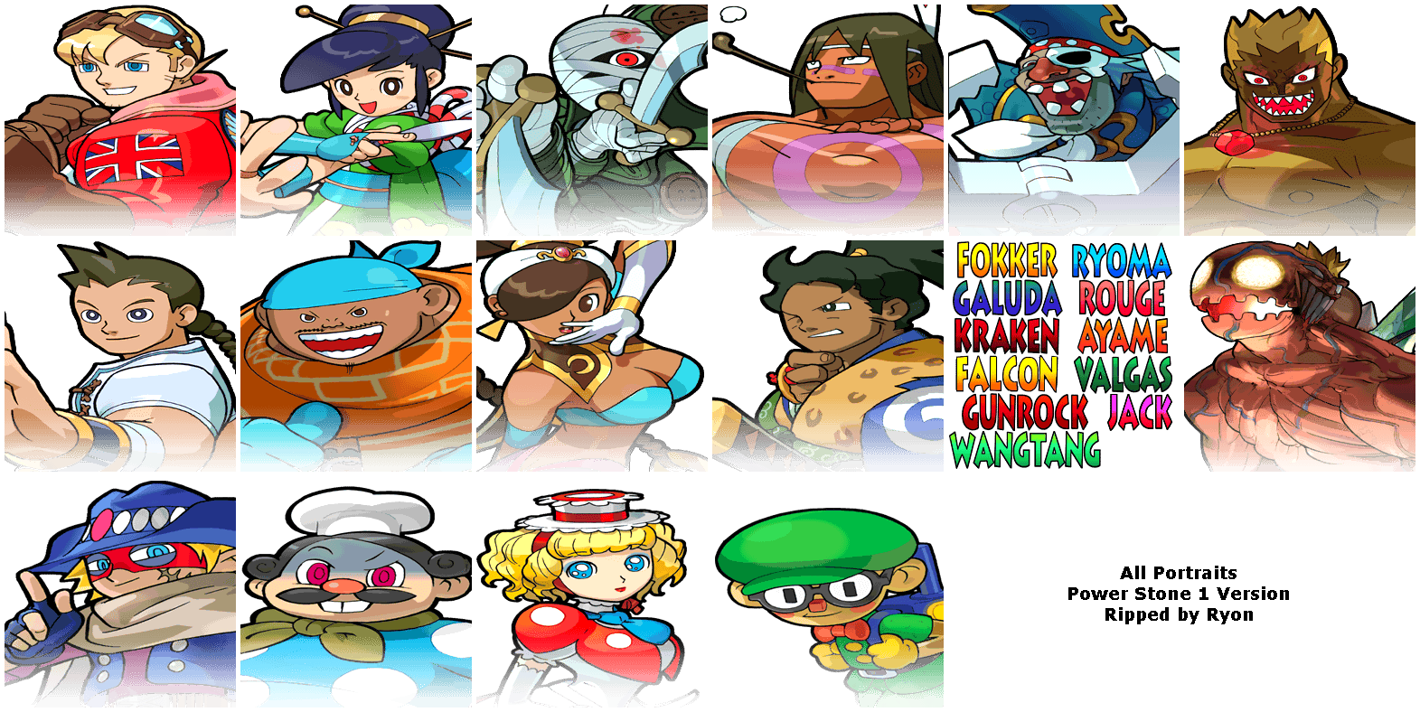 Character Portraits (Power Stone)