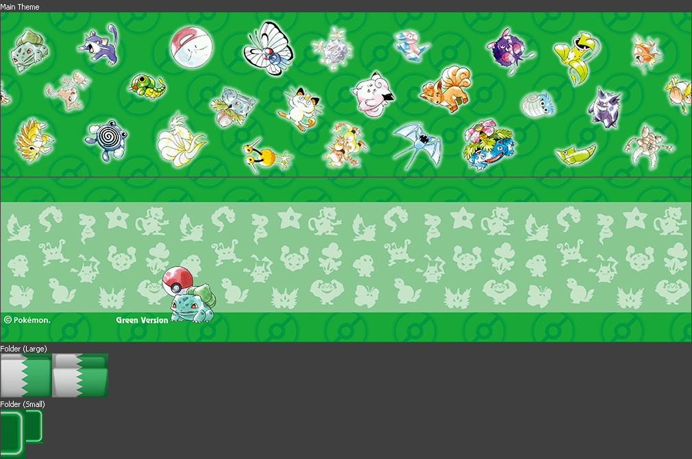Nintendo 3DS Themes - Green Version Theme (JPN)