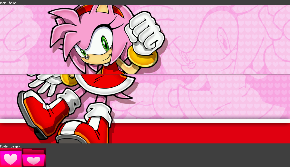 Nintendo 3DS Themes - Amy Rose Theme