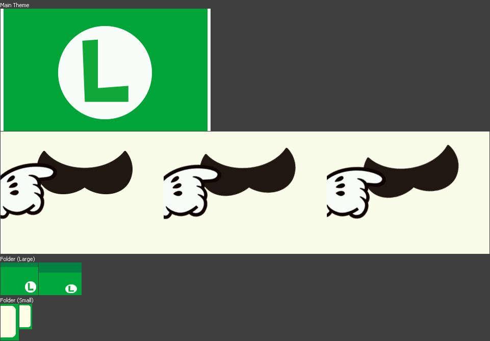 Nintendo 3DS Themes - Luigi's Mighty Mustache