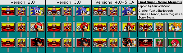 Sonic the Hedgehog Megamix (Hack) - Goal Signs