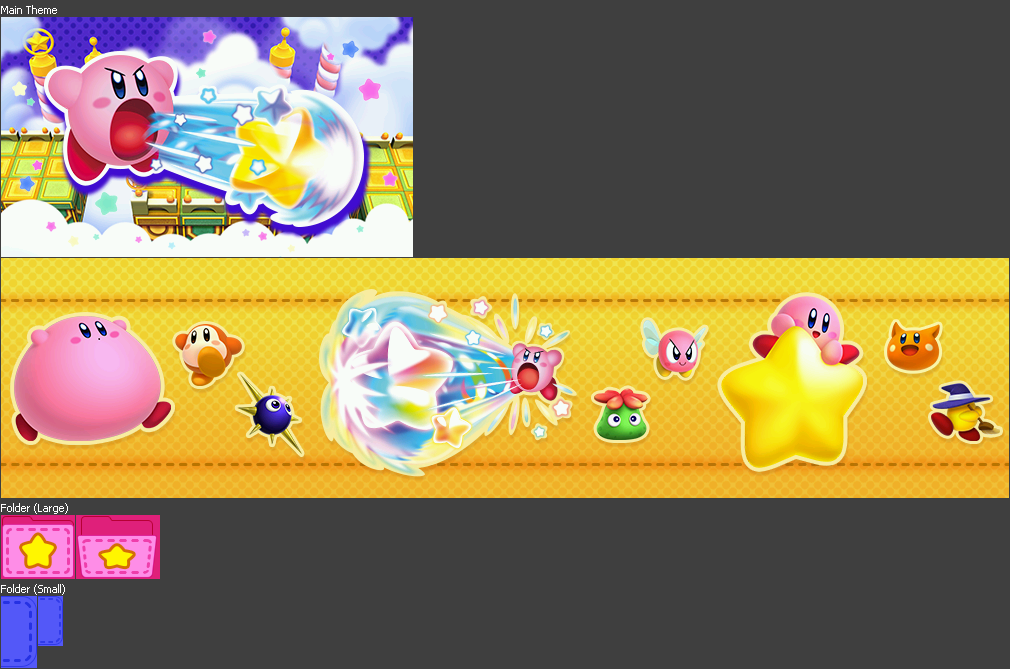 Nintendo 3DS Themes - Kirby's Blowout Blast Limited Lawson Theme (JPN)