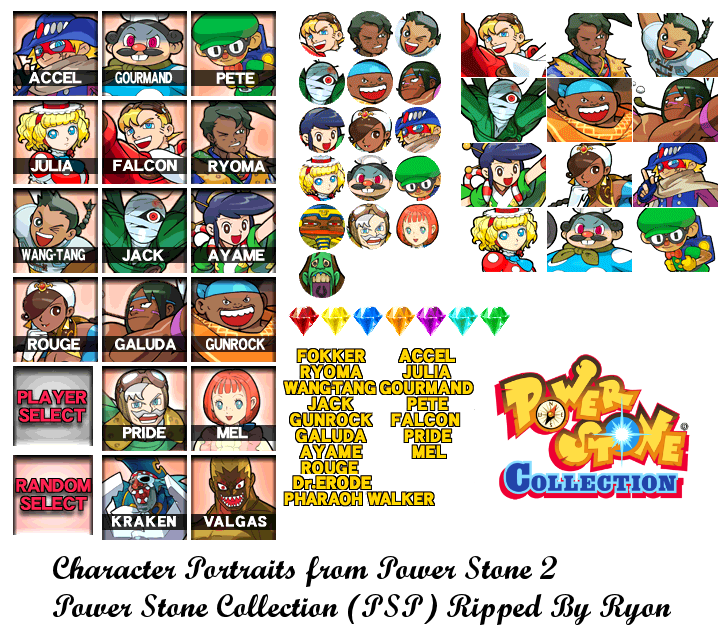 Power Stone Collection - Character Portraits (Power Stone 2)