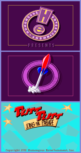 Putt-Putt Joins the Parade - Title Screen & Logos