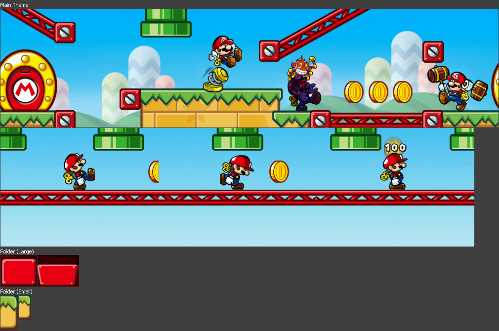 Nintendo 3DS Themes - Mario vs. Donkey Kong: Tipping Stars