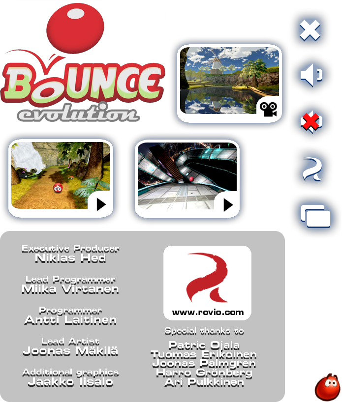 Bounce Evolution - Menu, Credits & Game Icon