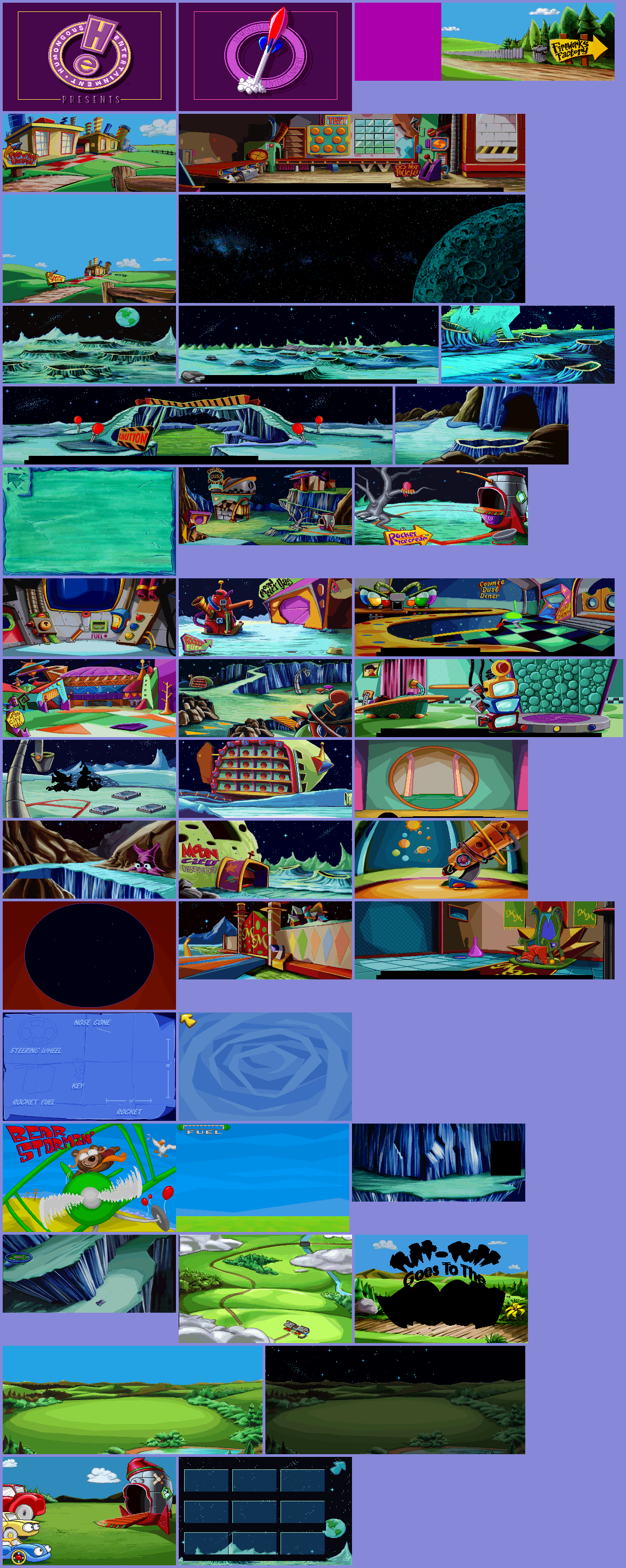 Putt-Putt Goes to the Moon - Backgrounds