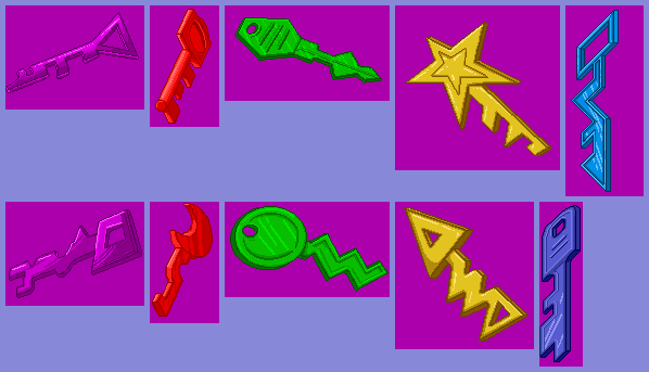 Putt-Putt Goes to the Moon - Keys