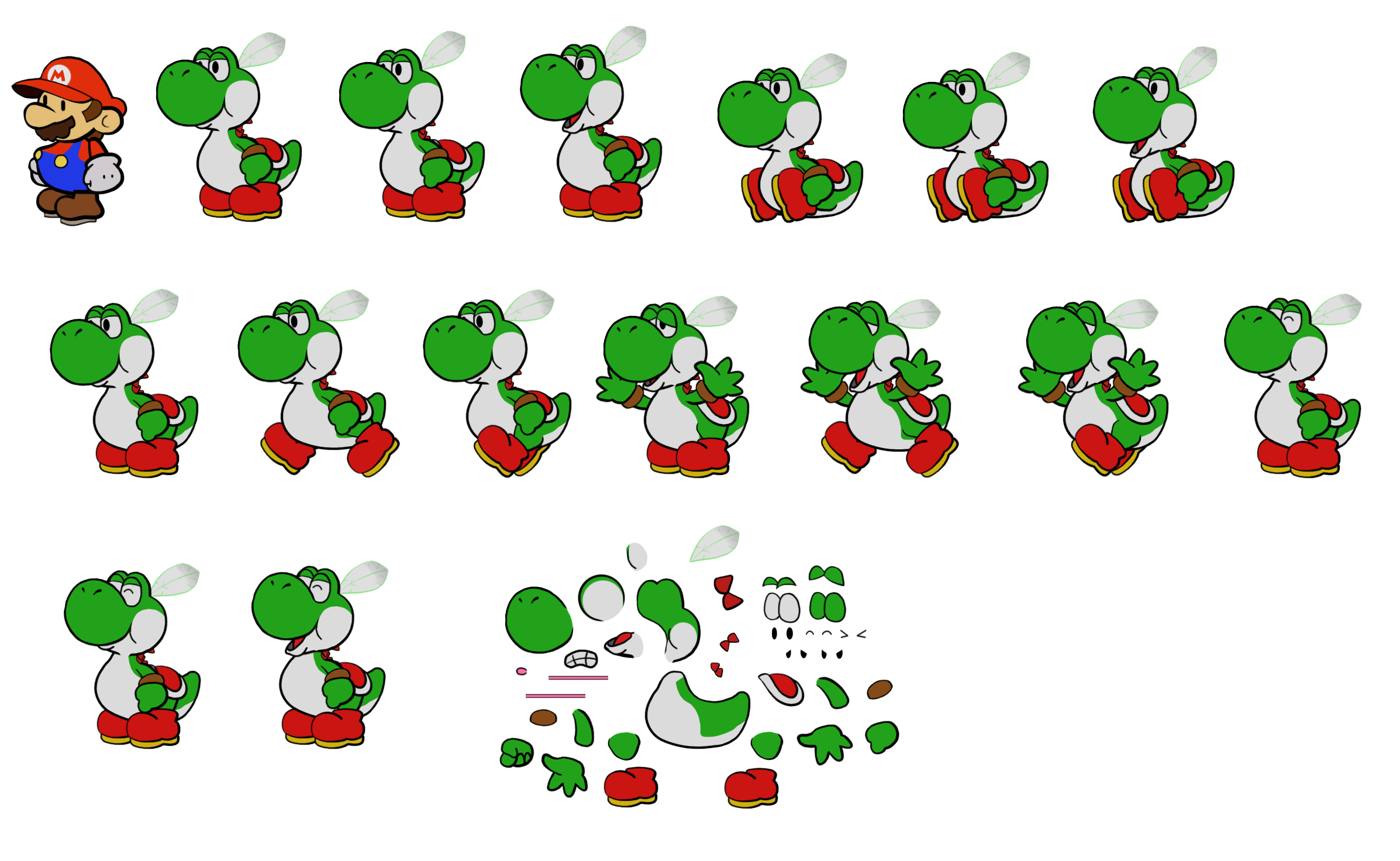 Yoshi Chief (Paper Mario-Style)