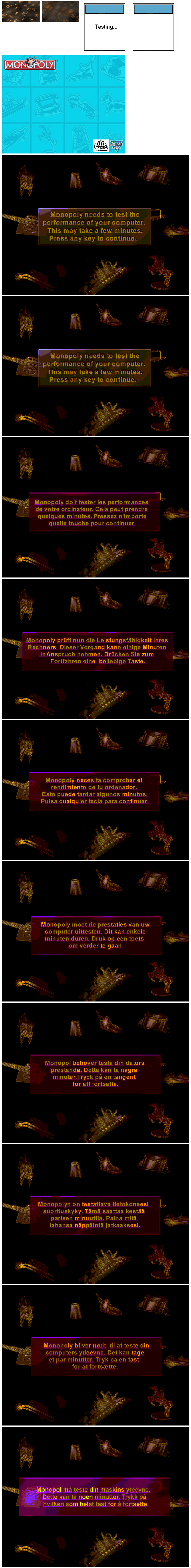 Monopoly (1999) - Setup Images