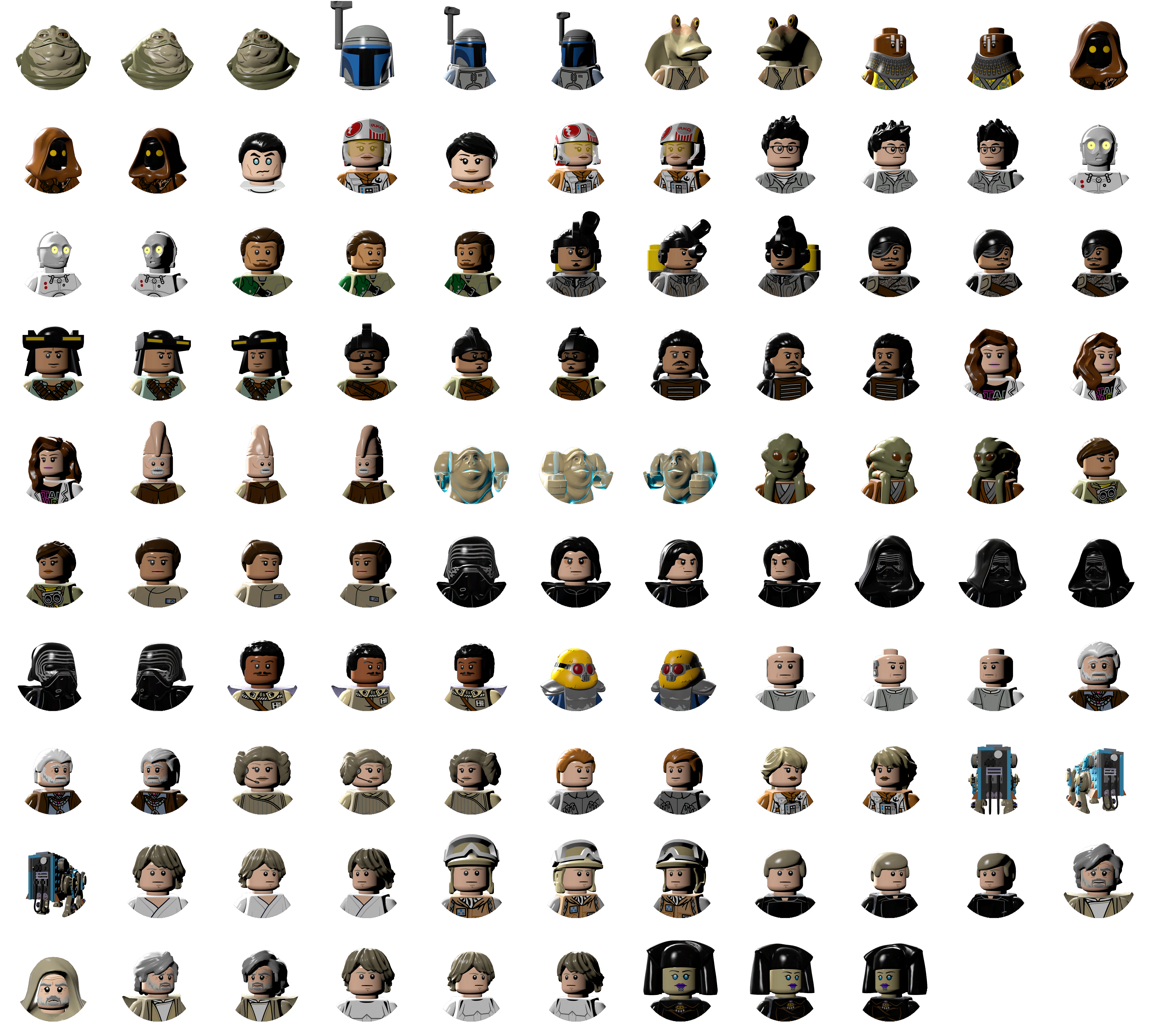 LEGO Star Wars: The Force Awakens - Character Icons (J-L)