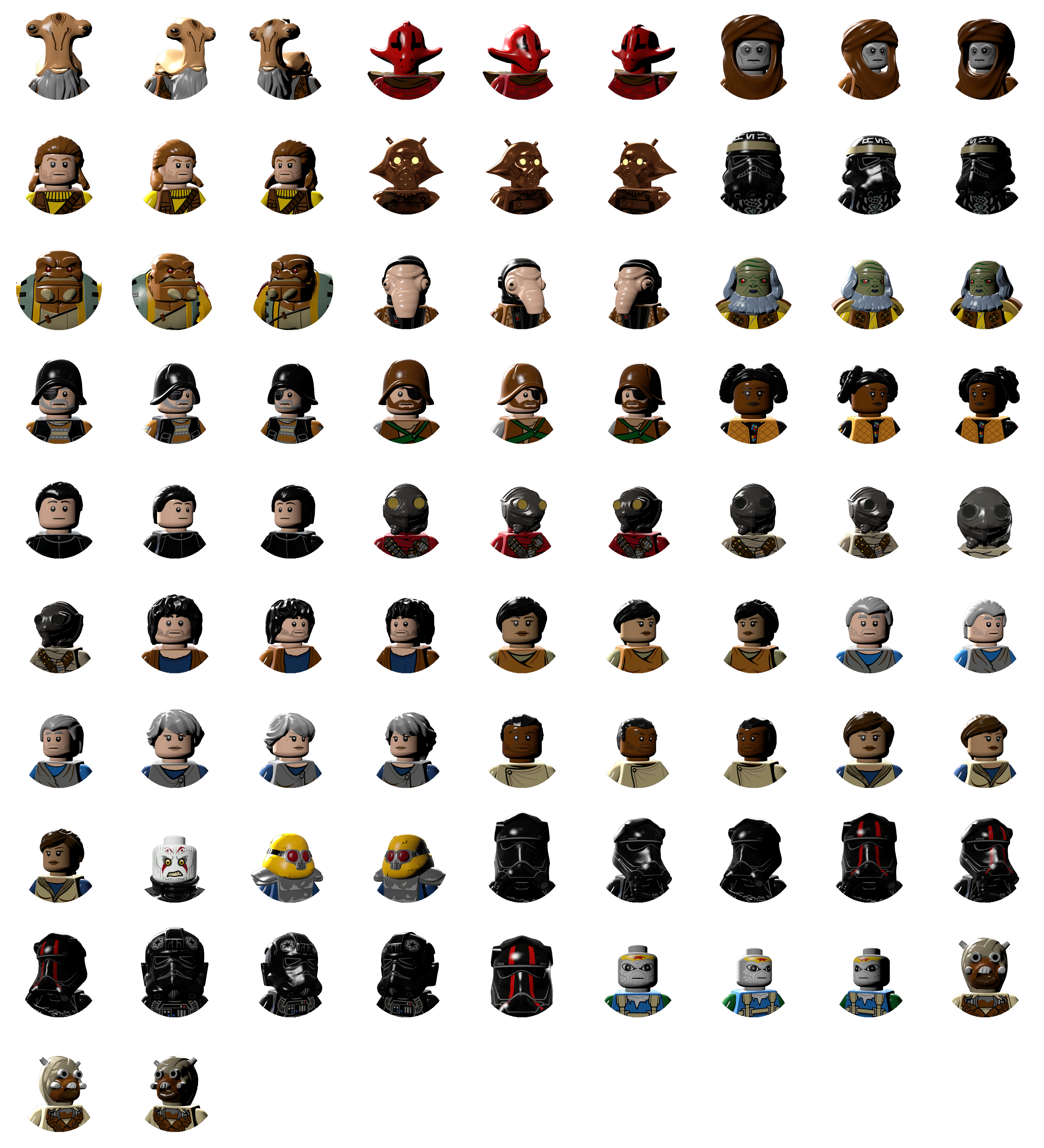 Character Icons (T)