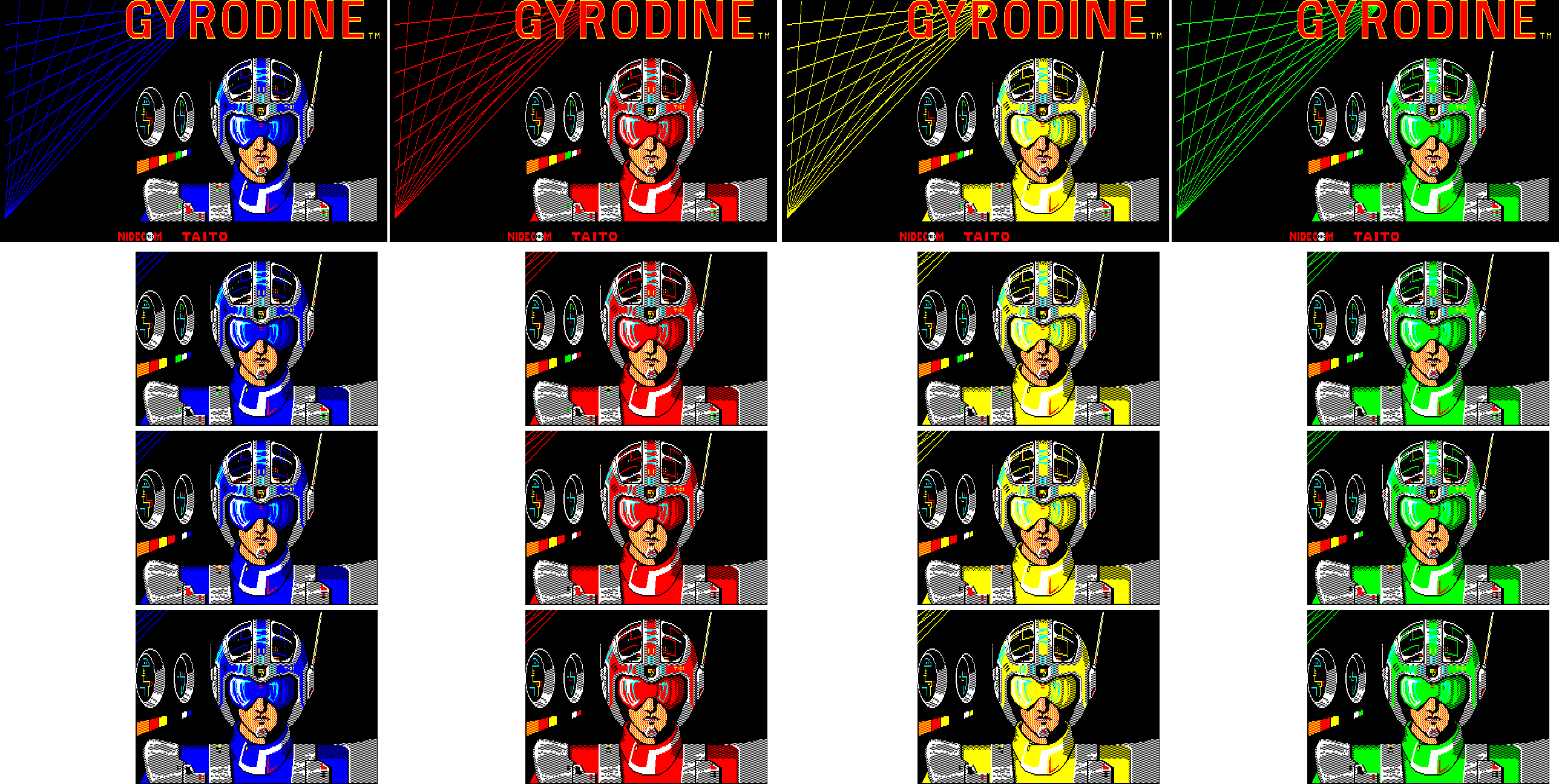 Gyrodine - Title Screen