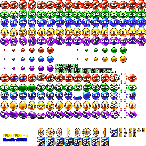 Dreamcast - Puyo Puyo ~N - Color, Point and Hard Puyo - The Spriters Resource Dreamcast - Puyo Puyo ~N - Color, Point and Hard Puyo - The Spriters Resource