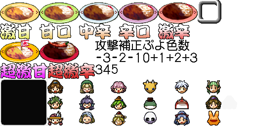 Puyo Puyo ~N - Curry Levels and Special Icons