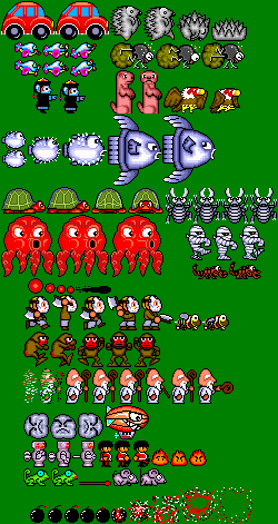 Alex Kidd in the Enchanted Castle - Enemies