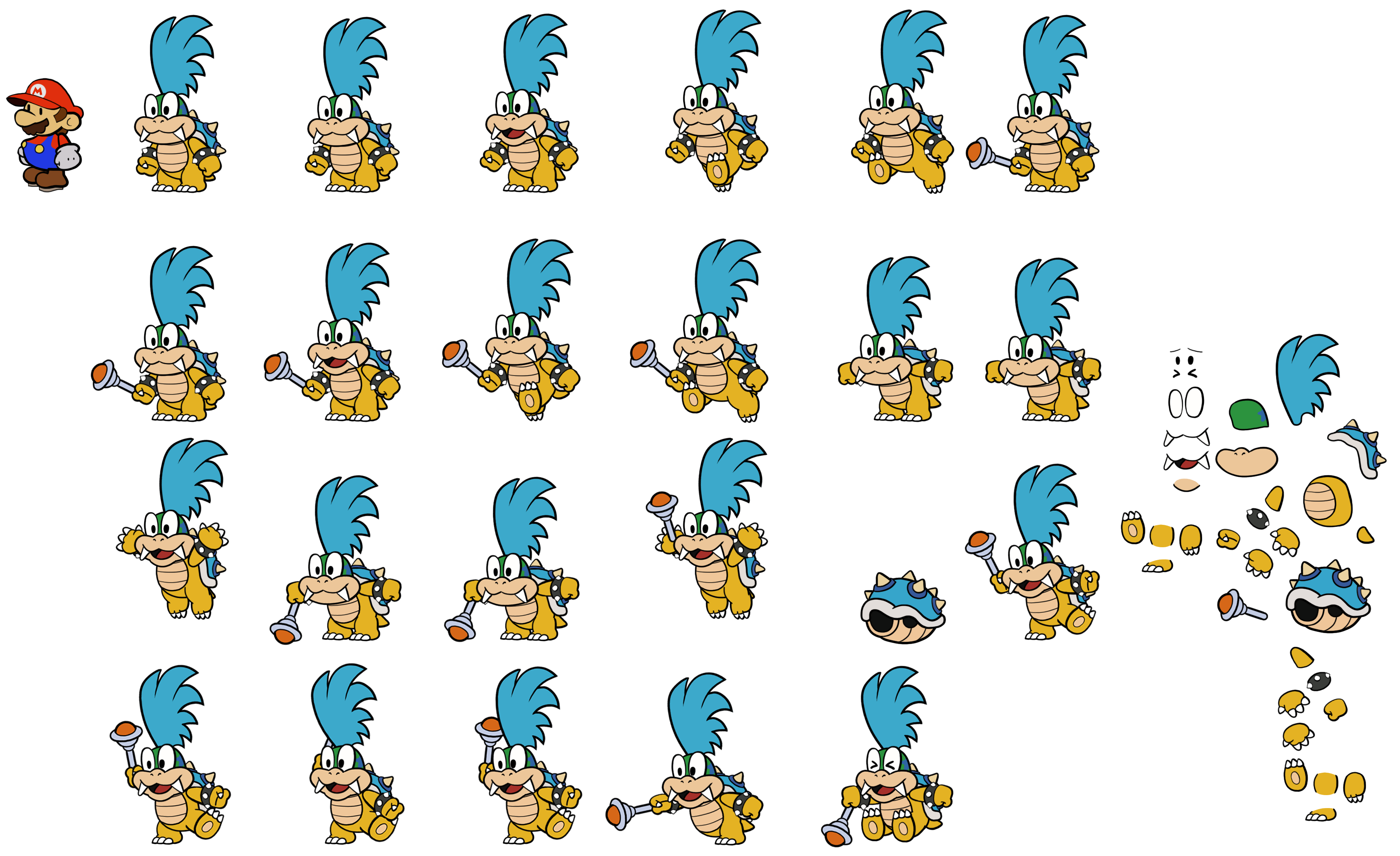 Larry Koopa (Paper Mario-Style, Modern)