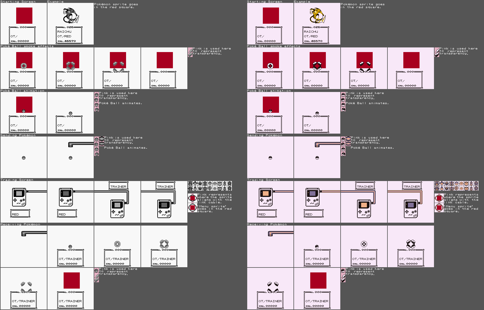 Pokémon Red / Blue - Trading Sequence (GB & SGB)