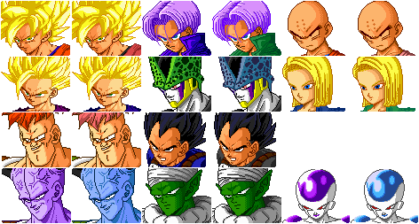 Dragon Ball Z: Buyuu Retsuden (JPN) - Portraits